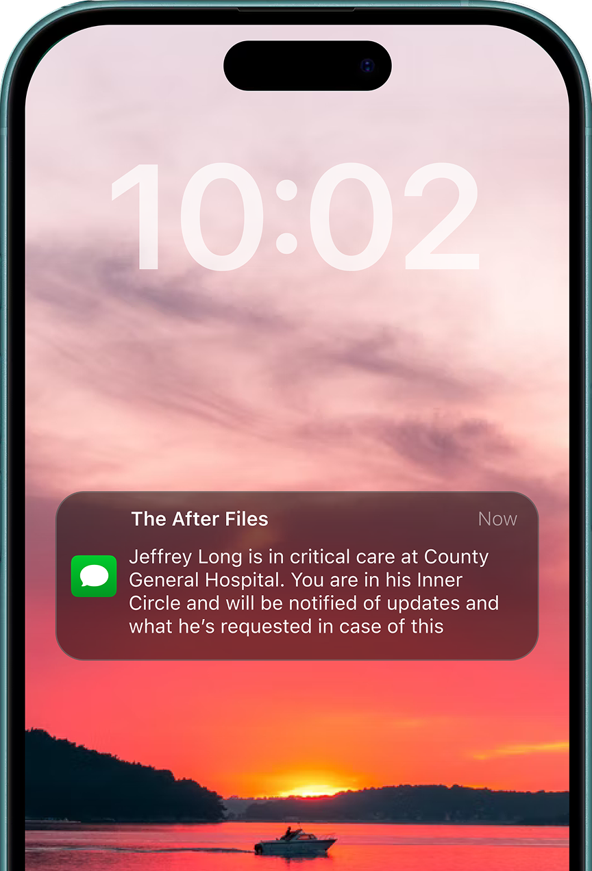 Inner Circle notification on a phone Inner Circle notification on a phone
